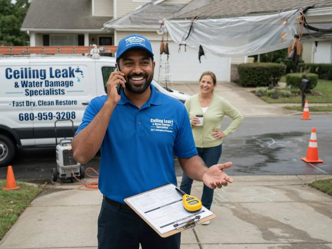 Ceiling Leak Cleanup Fannin, TX FAQs